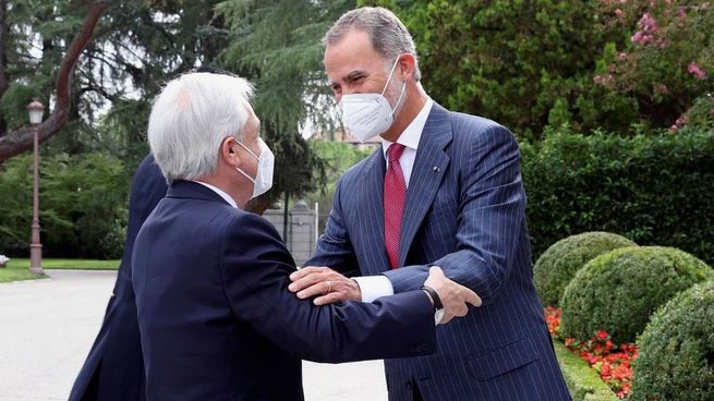 Sebastián Piñera y el Rey Felipe VI.