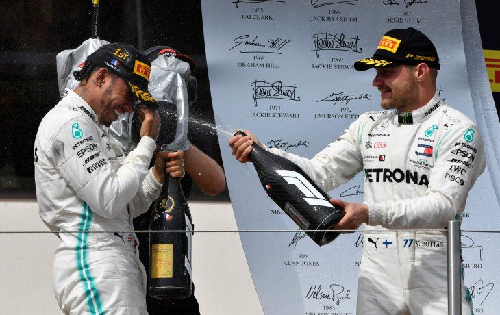 Lewis Hamilton y Valteri Bottas, los dueños de los podios en la F1.