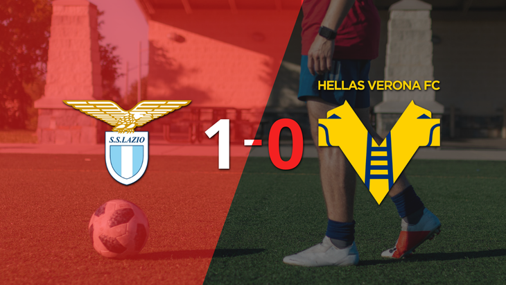 A Lazio le alcanzó con un gol para derrotar a Hellas Verona en el estadio Stadio Olimpico