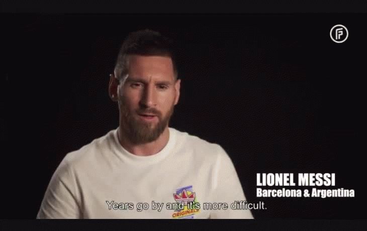messi confeso que los anos le estan pasando factura en el cuerpo