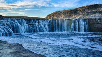 La cascada Cifuentes en el río Quequén Salado