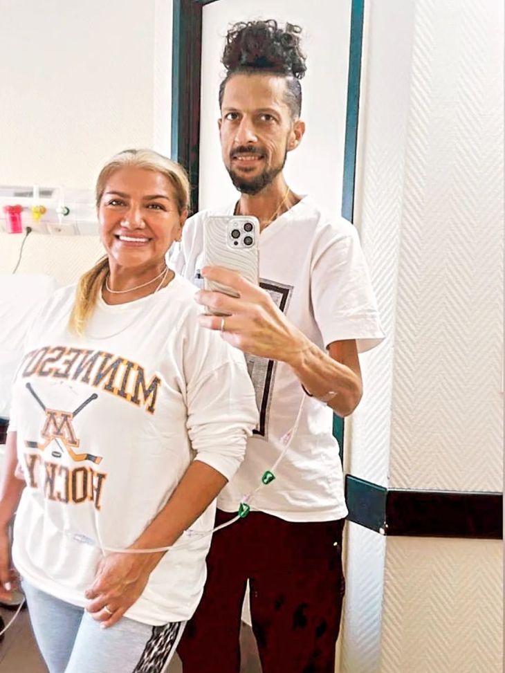 On May 13, Luciano dedicated his last post to Gladys, with a photo together from the hospital