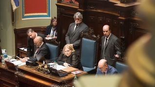 La senadora Graciela Bianchi condujo la sesión y comparó las palabras de Edgardo Ortuño con los juramentos del Congreso argentino.