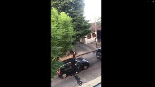 Le quitaron la licencia de conducir al hombre que insultó y golpeó el auto de una mujer