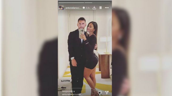 The couple's looks for their evening. The couple's looks for their evening.