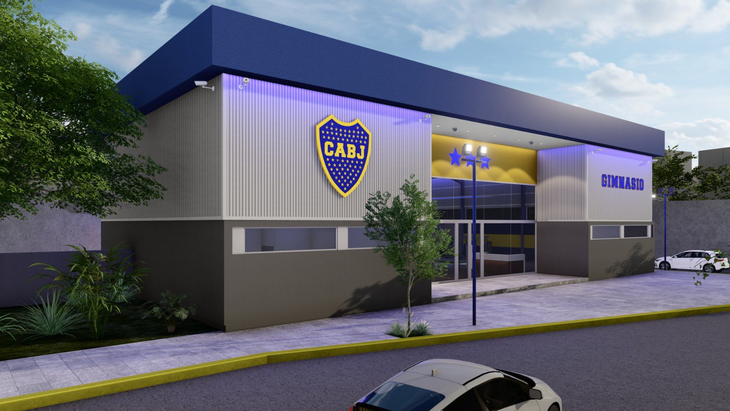 Así sería el frente del nuevo gimnasio xeneize. Así sería el frente del nuevo gimnasio xeneize.