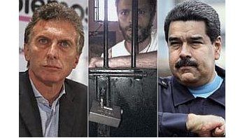 Mauricio Macri, Leopoldo López y Nicolás Maduro