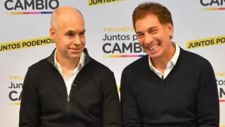 Horacio Rodríguez Larreta y Diego Santilli.