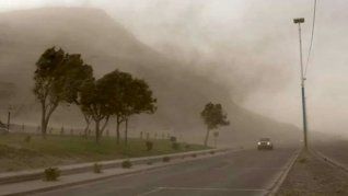 Fuertes vientos en las provincias de Chubut y Santa Cruz.