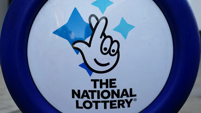 Imagen del logo de la nacional lottery de Gran Bretaña.