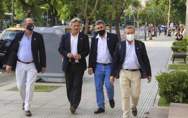 Los integrantes de la Mesa de Enlace&nbsp; &nbsp;