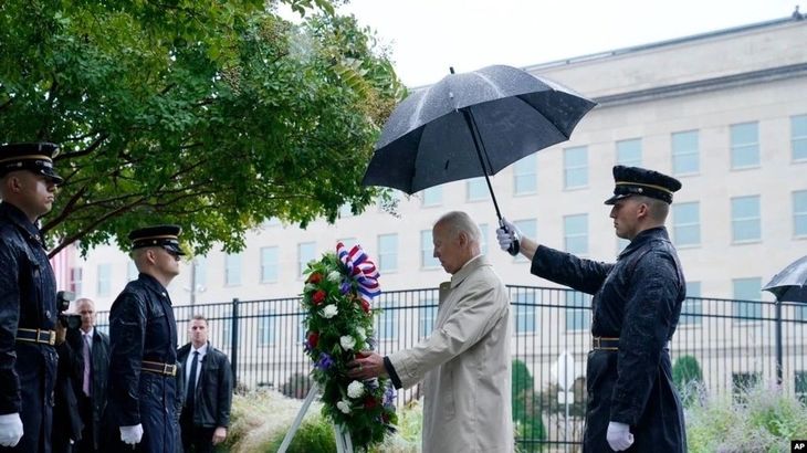 Biden encabezó acto en memoria a las víctimas por el atentado a las Torres Gemelas