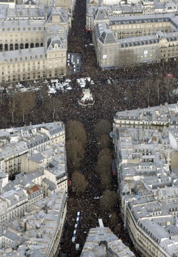 Histórica marcha en Francia contra el terrorismo movilizó 4 millones de personas (foto 1)
