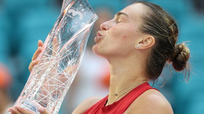 Sabalenka ganó su primer título en Miami y sin ceder sets.