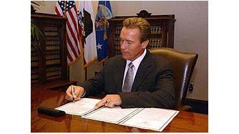 El gobernador de California, Arnold Schwarzenegger.