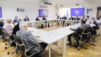 Reunión entre empresarios de colectivos y la Secretaría de Transporte.