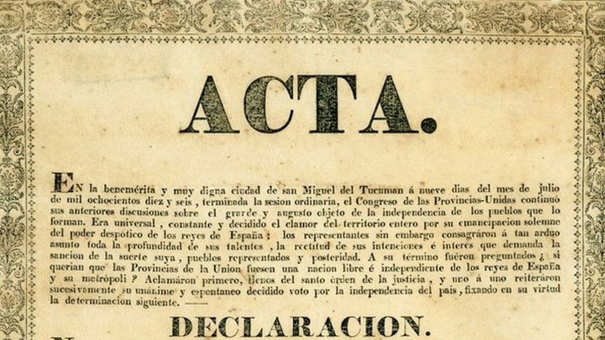 Hallazgo Histórico La Aduana Recuperó Un Impreso Original De La Declaración De La Independencia 3833