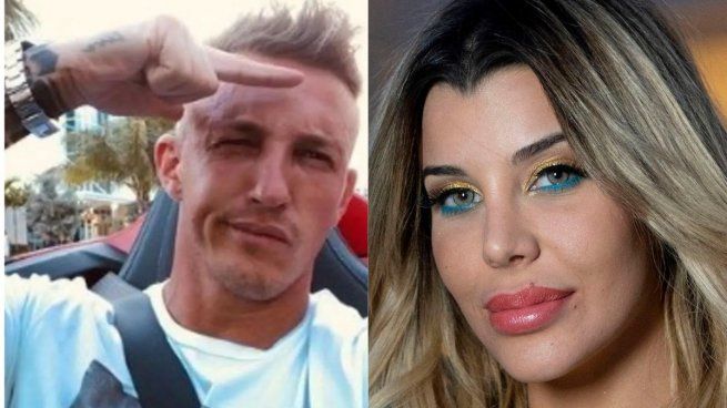 El empresario asesinado Pérez Algaba y Charlotte Caniggia.
