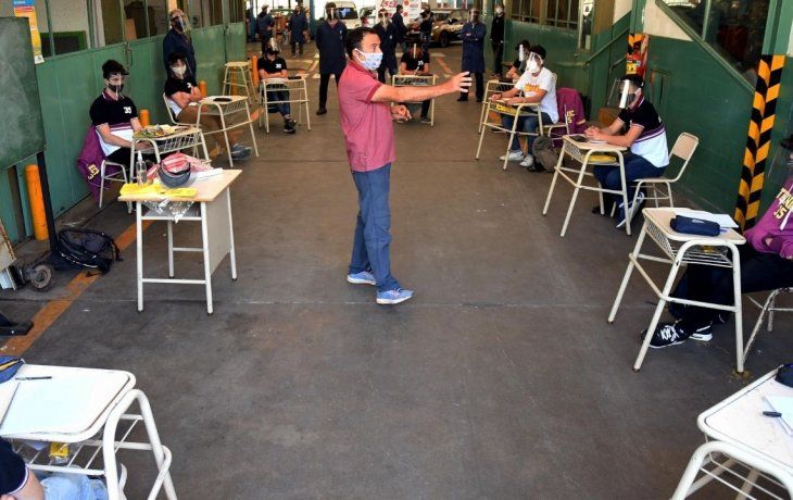 Una de las escuelas porteñas que abrió este martes&nbsp;