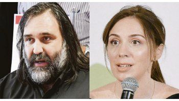 Roberto Baradel y María Eugenia Vidal