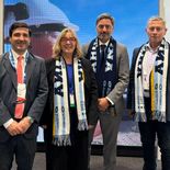 La delegación está encabezada por Alberto Rositano, gerente corporativo de minería de Grupo Petersen y Laura Ropolo, asesora de la Unidad Minera GP. La delegación está encabezada por Alberto Rositano, gerente corporativo de minería de Grupo Petersen y Laura Ropolo, asesora de la Unidad Minera GP.