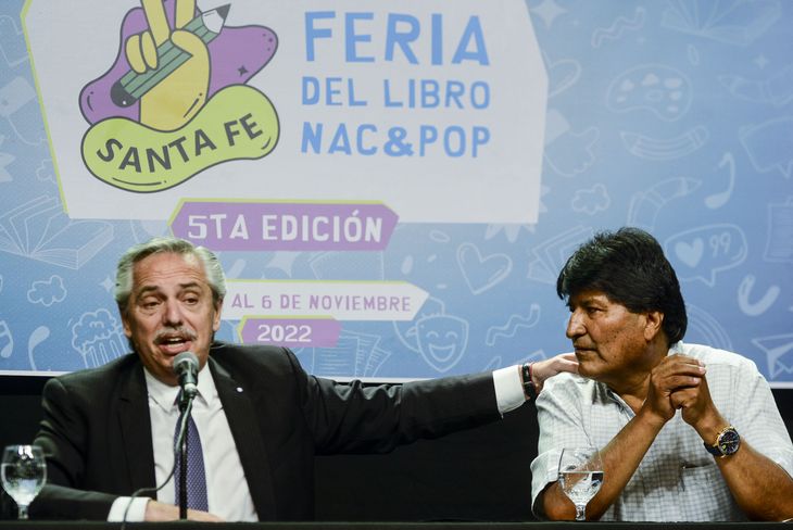 Evo Morales with Alberto Fernández (archive image). Evo Morales with Alberto Fernández (archive image).