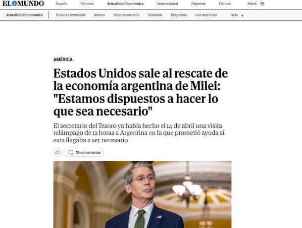 Reacción de El Mundo