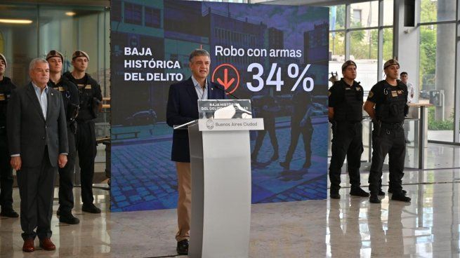 Jorge Macri dio a conocer la tasa de delitoe en la Ciudad durante 2025.
