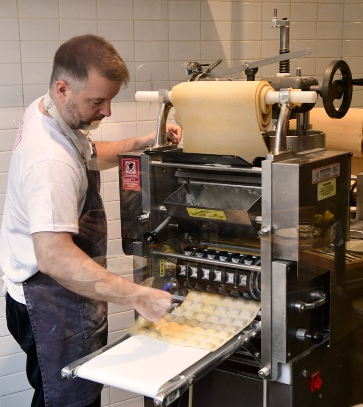 El chef Milton Bertoni de Pastificio Centrale. 