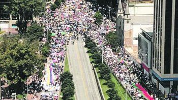 rechazo. La convocatoria a un &ldquo;paro nacional&rdquo; se convirti&oacute; en un fuerte desaf&iacute;o al presidente Duque, que ostenta un 69% de desaprobaci&oacute;n.