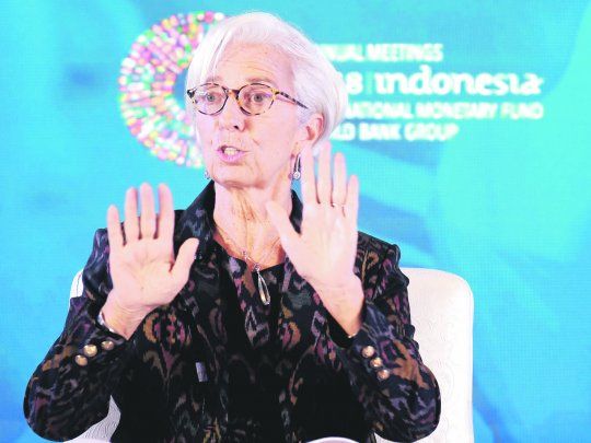 Dólares. El mercado irá descontando en 2019 los dólares aportados por el FMI que conduce Christine Lagarde.