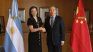 Diana Mondino, Foreign Minister of Argentina, with Wang Wei, the Chinese ambassador in Buenos Aires. Diana Mondino, Foreign Minister of Argentina, with Wang Wei, the Chinese ambassador in Buenos Aires.