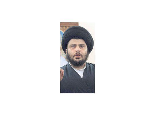 Moqtada al-Sadr, líder de la milicia chiita que «limpia» de sunitas partes de Irak.