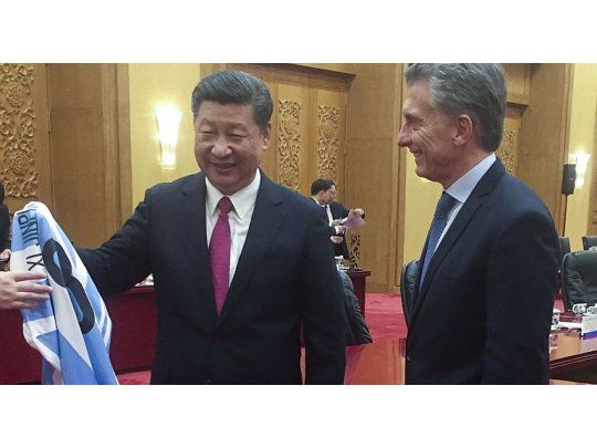 El presidente Mauricio Macri y su par de China, Xi Jinping, en mayo de 2017.