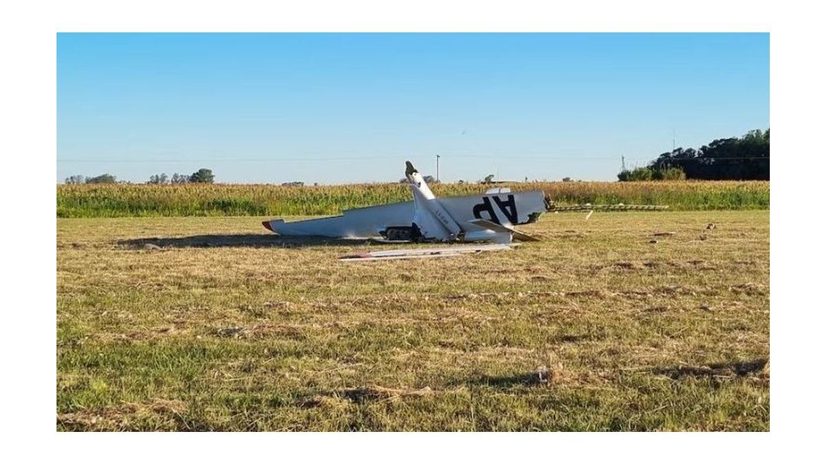 Tragedy in Pergamino for a pilot who died when his plane crashed