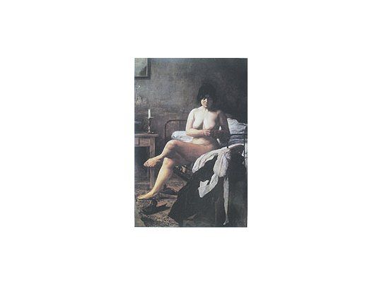 «Le Lever de la Bonne», obra estrella de Eduardo Sívori yuna de las joyas que alberga la exposición «Primeros Modernosen Buenos Aires 1876-1896» que se puede ver enel Museo Nacional de Bellas Artes.