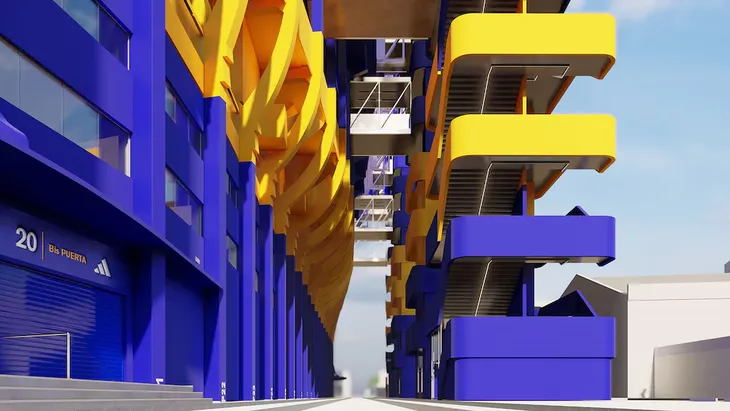 El proyecto contempla la construcción de una cuarta bandeja. (Infobae) El proyecto contempla la construcción de una cuarta bandeja. (Infobae)