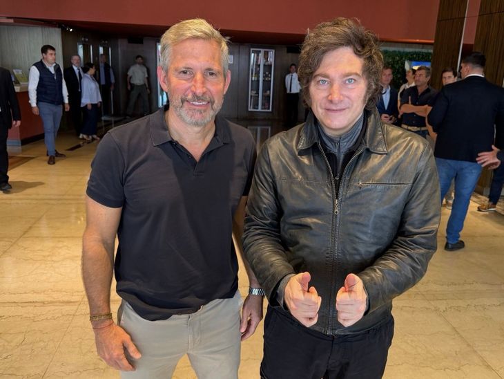 Rogelio Frigerio y Javier Milei unieron fuerzas para ganar en Entre Ríos.