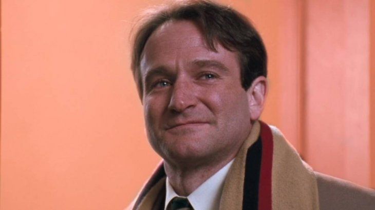 Robin Williams como el inspirador profesor John Keating en 