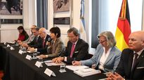 Mercedes Marcó del Pont, en&nbsp; el evento celebrado en la Casa Rosada, sobre el desarrollo del sector del hidrógeno.