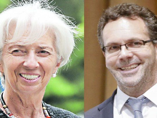 Christine Lagarde y Guido Sandleris
