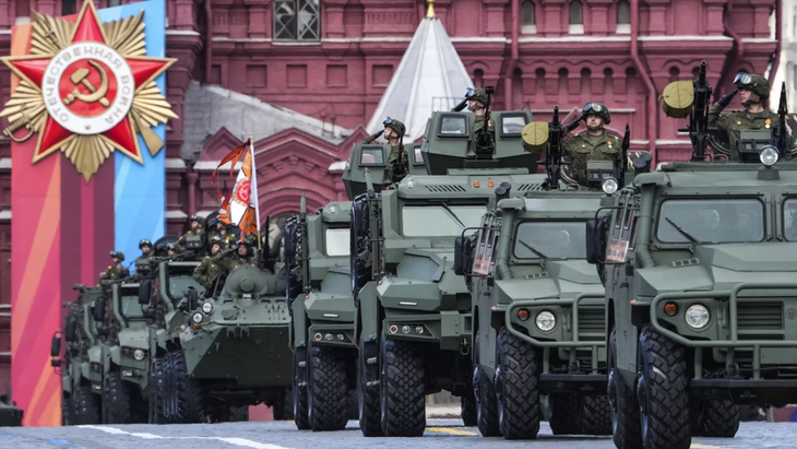 Thousands of soldiers paraded at the Victory Day events. Thousands of soldiers paraded at the Victory Day events.