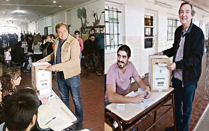 Envión. Martín Aveiro (Tunuyán) y Emir Félix (San Rafael), con respaldo para reelegir el 1° de septiembre.