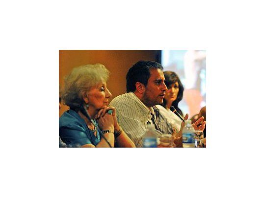 Estela de Carlotto y Juan Cabandié