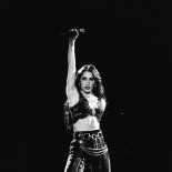 La intérprete celebró la presencia del mandatario en el festival. La intérprete celebró la presencia del mandatario en el festival.