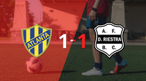 atlanta y riestra se reparten los puntos y empatan 1-1