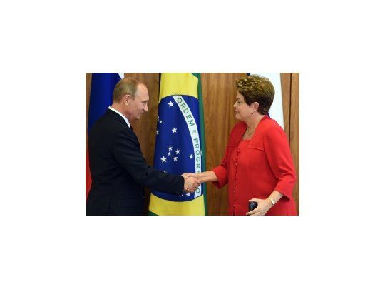Vladimir Putin y Dilma Rousseff.