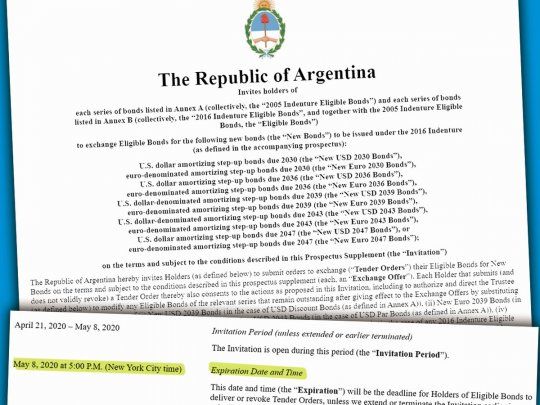 Copy. Presentación que hizo Argentina ante la SEC
