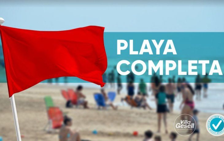 Las banderas indicarán si se puede o no entrar a las playas, según la cantidad de gente