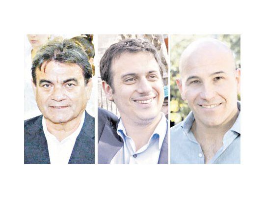 Francisco “Barba” Gutiérrez, Julián Álvarez y Martiniano Molina